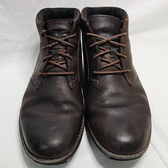 Timberland A14GX Boots Leather Lace Up Edgemont Chukka Round Toe Brown Mens 11 main image 6